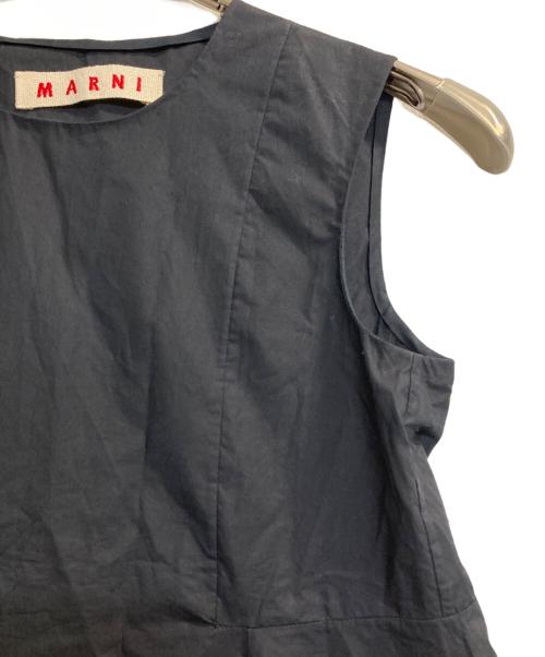 MARNI（マルニ）MARNI (マルニ) ノースリーブペプラムブラウス ブラック サイズ:38の古着・服飾アイテム
