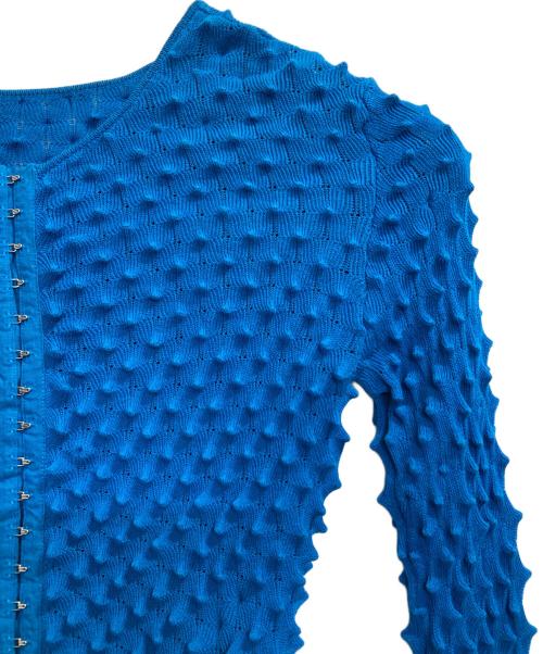 MAISON SPECIAL（メゾンスペシャル）MAISON SPECIAL (メゾンスペシャル) ポップコーンニットカーディガン ブルー サイズ:ＦＲＥＥの古着・服飾アイテム