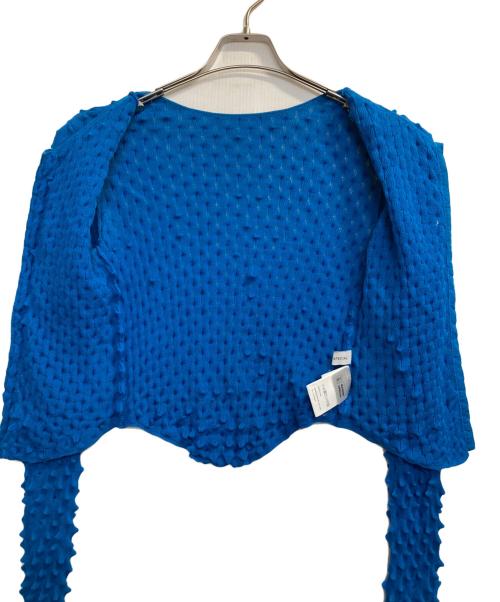 MAISON SPECIAL（メゾンスペシャル）MAISON SPECIAL (メゾンスペシャル) ポップコーンニットカーディガン ブルー サイズ:ＦＲＥＥの古着・服飾アイテム