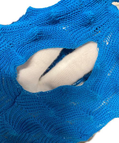 MAISON SPECIAL（メゾンスペシャル）MAISON SPECIAL (メゾンスペシャル) ポップコーンニットカーディガン ブルー サイズ:ＦＲＥＥの古着・服飾アイテム