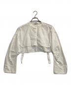 UN3D.アンスリード）の古着「クロップドシャツ」｜ホワイト