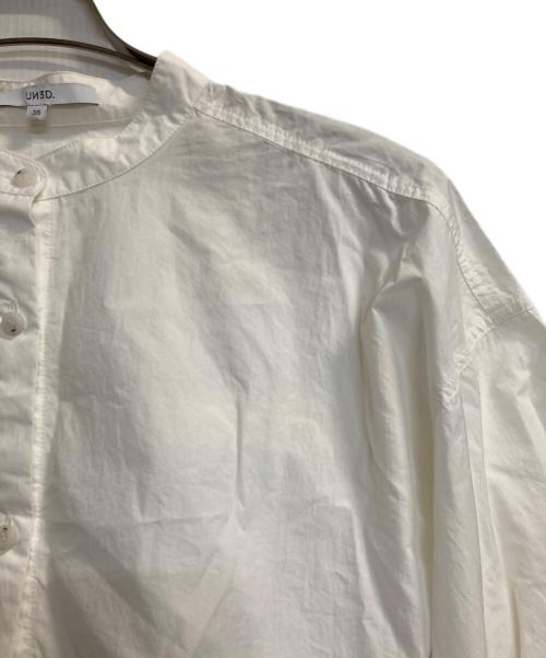 UN3D.（アンスリード）UN3D. (アンスリード) クロップドシャツ ホワイト サイズ:38の古着・服飾アイテム