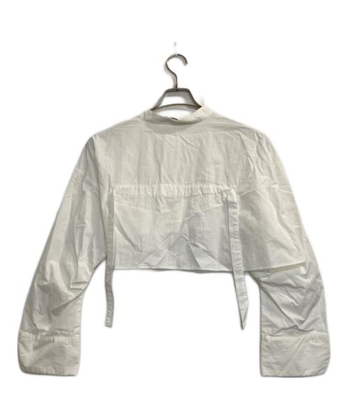 UN3D.（アンスリード）UN3D. (アンスリード) クロップドシャツ ホワイト サイズ:38の古着・服飾アイテム