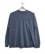 NAUTICAノーティカ）の古着「ピグメントL/Sカットソー」｜ネイビー
