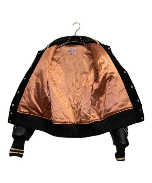 STYLE EYES（スタイルアイズ）STYLE EYES (スタイルアイズ) レザースリーブワッペンスタジャン ブラック サイズ:38の古着・服飾アイテム