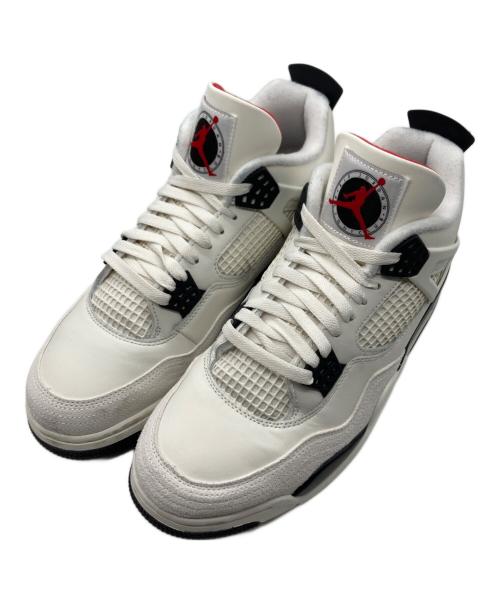 NIKE（ナイキ）NIKE (ナイキ) AIR JORDAN 4 RETRO OG FC SAIL/BLACK-UNIVERSITY RED ブラック×ホワイト サイズ:US12の古着・服飾アイテム