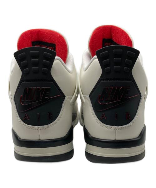 NIKE（ナイキ）NIKE (ナイキ) AIR JORDAN 4 RETRO OG FC SAIL/BLACK-UNIVERSITY RED ブラック×ホワイト サイズ:US12の古着・服飾アイテム
