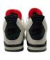 NIKE (ナイキ) AIR JORDAN 4 RETRO OG FC SAIL/BLACK-UNIVERSITY RED ブラック×ホワイト サイズ:US12：18000円