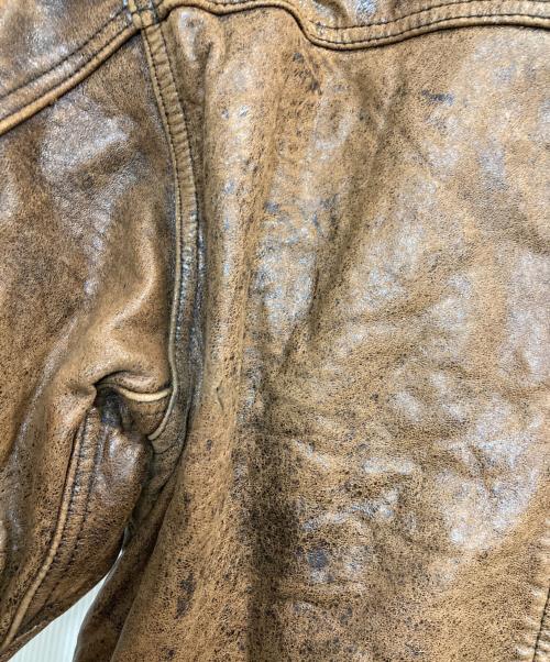 ---（---）--- (---) フライトジャケット ブラウン サイズ:Mの古着・服飾アイテム