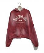 MARK POINTマークポイント）の古着「GSTONE W ZIP HOODIE」｜レッド