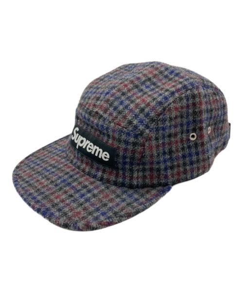 SUPREME（シュプリーム）Supreme (シュプリーム) 14FW tweed Camp Cap / ツイードキャンプキャップ ネイビーの古着・服飾アイテム