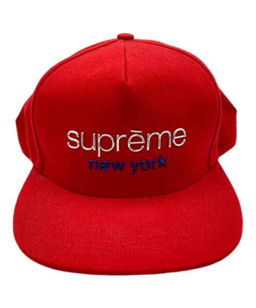 SUPREME（シュプリーム）Supreme (シュプリーム) Classic Logo 6Panel Cap レッドの古着・服飾アイテム