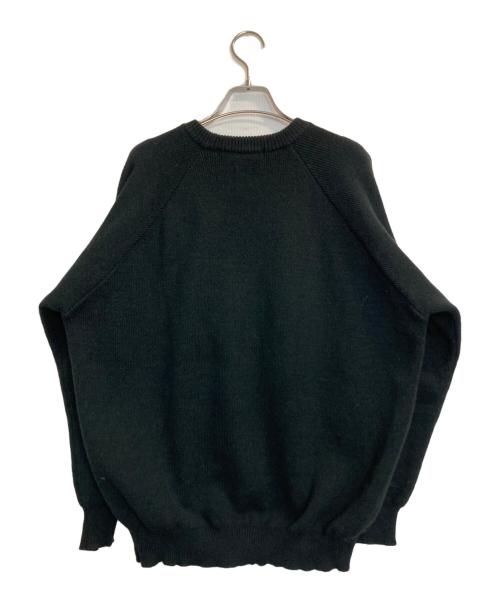 CDG COMME des GARCONS（シーディージー コムデギャルソン）CDG　COMME DES GARCONS (シーディージー コムデギャルソン) Lochaven Of Scotland (ロックエーベン オブ スコットランド) ロゴラグランニット ブラック サイズ:XXLの古着・服飾アイテム