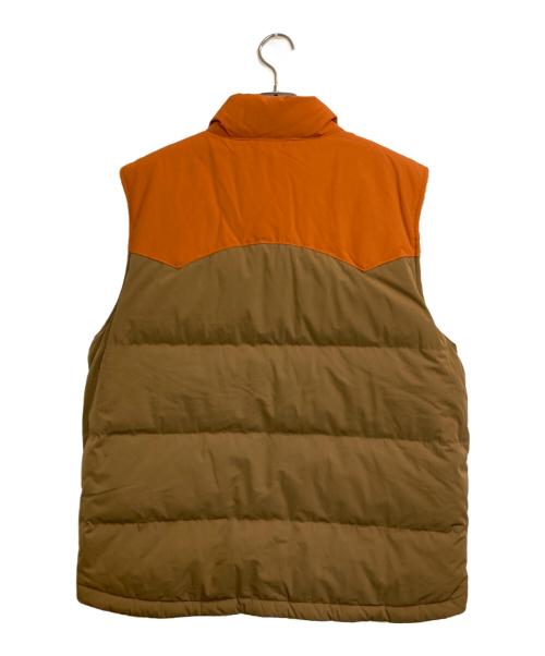Patagonia（パタゴニア）Patagonia (パタゴニア) M's Reversible Bivy Down Vest / メンズリバーシブルビビーダウンベスト オレンジ×ベージュ サイズ:Lの古着・服飾アイテム