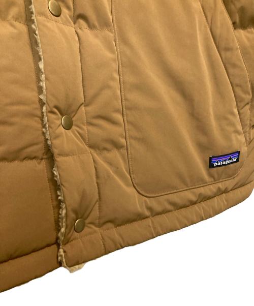 Patagonia（パタゴニア）Patagonia (パタゴニア) M's Reversible Bivy Down Vest / メンズリバーシブルビビーダウンベスト オレンジ×ベージュ サイズ:Lの古着・服飾アイテム