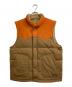 Patagonia（パタゴニア）の古着「M's Reversible Bivy Down Vest / メンズリバーシブルビビーダウンベスト」｜オレンジ×ベージュ