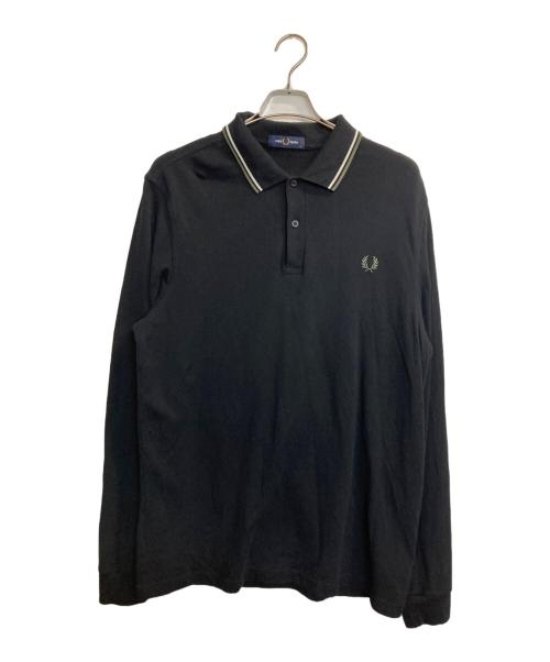 FRED PERRY（フレッドペリー）FRED PERRY (フレッドペリー) 長袖ポロシャツ ブラック サイズ:ＸＬの古着・服飾アイテム