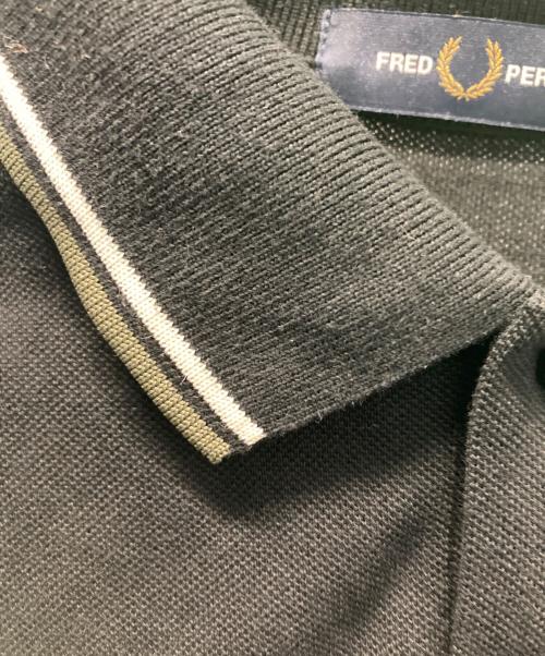 FRED PERRY（フレッドペリー）FRED PERRY (フレッドペリー) 長袖ポロシャツ ブラック サイズ:ＸＬの古着・服飾アイテム