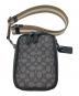 COACH (コーチ) シグネチャージャガードスタントン クロスボディバッグ ブラック：13000円
