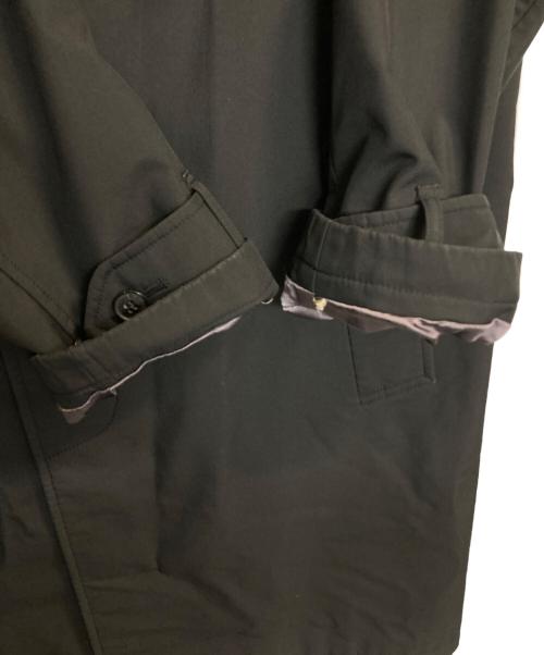 BURBERRY BLACK LABEL（バーバリーブラックレーベル）BURBERRY BLACK LABEL (バーバリーブラックレーベル) ノバチェックライナー比翼ステンカラーコート ブラック サイズ:Mの古着・服飾アイテム