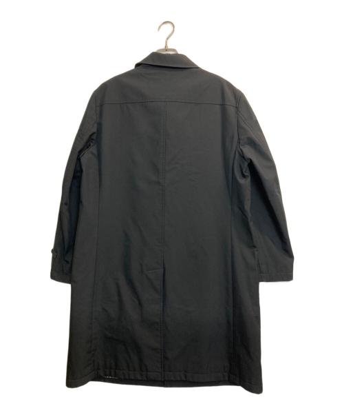 BURBERRY BLACK LABEL（バーバリーブラックレーベル）BURBERRY BLACK LABEL (バーバリーブラックレーベル) ノバチェックライナー比翼ステンカラーコート ブラック サイズ:Mの古着・服飾アイテム