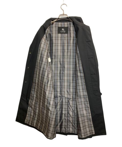 BURBERRY BLACK LABEL（バーバリーブラックレーベル）BURBERRY BLACK LABEL (バーバリーブラックレーベル) ノバチェックライナー比翼ステンカラーコート ブラック サイズ:Mの古着・服飾アイテム