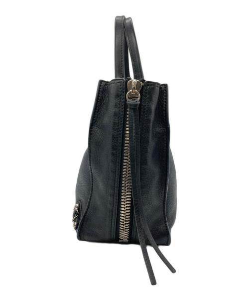 BALENCIAGA（バレンシアガ）BALENCIAGA (バレンシアガ) PAPIER A6 ZIP AROUND / ペーパーA6ハンドバッグ ブラックの古着・服飾アイテム