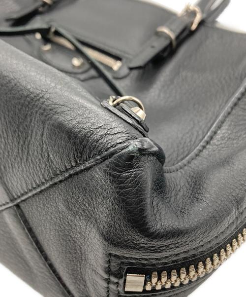 BALENCIAGA（バレンシアガ）BALENCIAGA (バレンシアガ) PAPIER A6 ZIP AROUND / ペーパーA6ハンドバッグ ブラックの古着・服飾アイテム