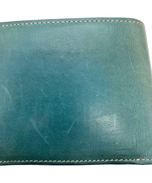 Vivienne Westwood（ヴィヴィアンウエストウッド）Vivienne Westwood (ヴィヴィアンウエストウッド) エンボス3Dオーブレザーコンパクトウォレット / 2つ折り財布 グリーンの古着・服飾アイテム
