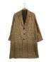 Wild Life Tailor（ワイルドライフテイラー）の古着「ガンクラブチェックチェスターコート」｜ブラック×アイボリー