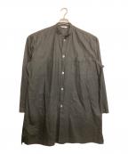 FUJITOフジト）の古着「リネンコットンツイルショップコート」｜ブラック