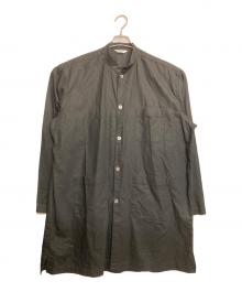 FUJITO（フジト）の古着「リネンコットンツイルショップコート」｜ブラック