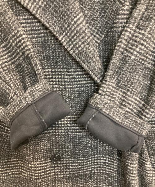 Spick and Span（スピック＆スパン）Spick and Span (スピック＆スパン) Wスライバーチェックハーフコート ブラック×グレー サイズ:38の古着・服飾アイテム