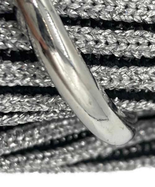 LASTFRAME（ラストフレーム）LASTFRAME (ラストフレーム) KYOTO METALLIC MARKET BAG MICRO シルバー×ブラックの古着・服飾アイテム