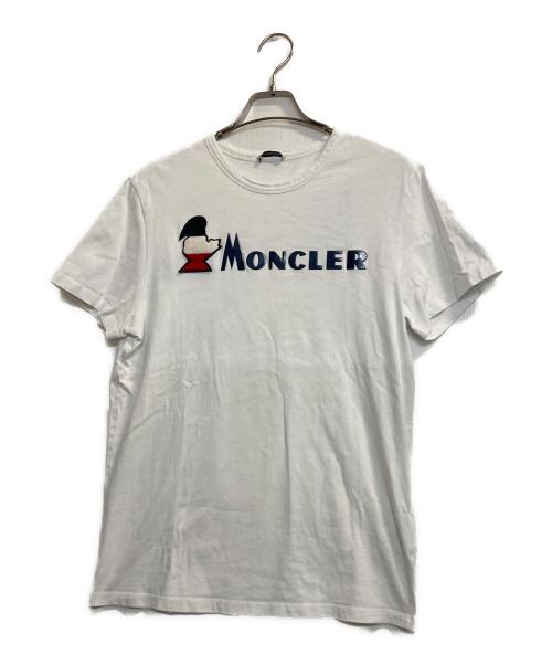 MONCLER（モンクレール）MONCLER (モンクレール) MAGLIA T-SHIRT ホワイト サイズ:Ｌの古着・服飾アイテム