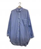 MAISON SPECIALメゾンスペシャル）の古着「ストライプシャツ」｜ホワイト×ブルー