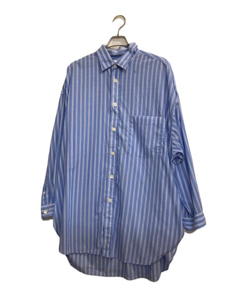 MAISON SPECIAL（メゾンスペシャル）MAISON SPECIAL (メゾンスペシャル) ストライプシャツ ホワイト×ブルー サイズ:Ｍの古着・服飾アイテム