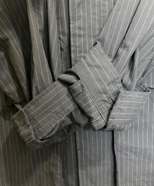 MAISON SPECIAL（メゾンスペシャル）MAISON SPECIAL (メゾンスペシャル) ストライプシャツジャケット ネイビー サイズ:1の古着・服飾アイテム