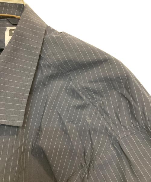 MAISON SPECIAL（メゾンスペシャル）MAISON SPECIAL (メゾンスペシャル) ストライプシャツジャケット ネイビー サイズ:1の古着・服飾アイテム