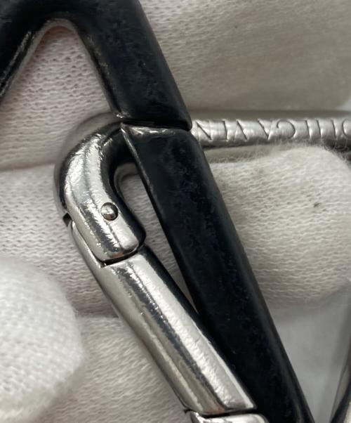 BOTTEGA VENETA（ボッテガベネタ）BOTTEGA VENETA (ボッテガベネタ) トライアングルキーリング ブラック×シルバーの古着・服飾アイテム