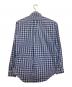 RALPH LAUREN (ラルフローレン) ボタンダウン長袖チェックシャツ ネイビー×ホワイト サイズ:M：5000円