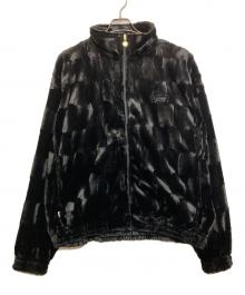 KEBOZ（ケボズ）の古着「FAUX FUR TRACK JACKET / フェイクファートラッカージャケット」｜ブラック