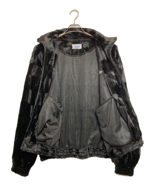KEBOZ（ケボズ）KEBOZ (ケボズ) FAUX FUR TRACK JACKET / フェイクファートラッカージャケット ブラック サイズ:Ｍの古着・服飾アイテム