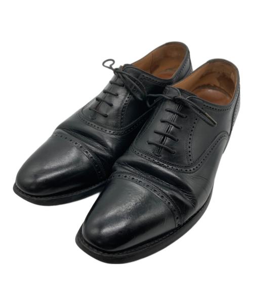 SCOTCH GRAIN（スコッチグレイン）SCOTCH GRAIN (スコッチグレイン) ストレートチップシューズ ブラック サイズ:26ｃｍの古着・服飾アイテム