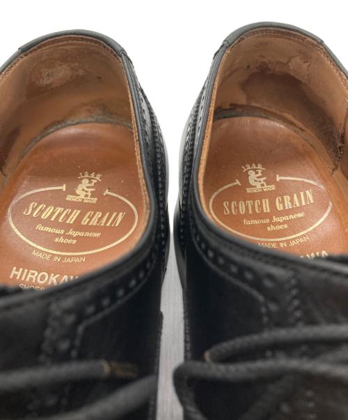 SCOTCH GRAIN（スコッチグレイン）SCOTCH GRAIN (スコッチグレイン) ストレートチップシューズ ブラック サイズ:26ｃｍの古着・服飾アイテム