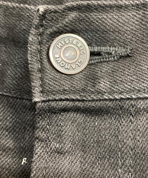 Hysteric Glamour（ヒステリックグラマー）Hysteric Glamour (ヒステリックグラマー) ダメージデニムパンツ ブラック サイズ:32の古着・服飾アイテム