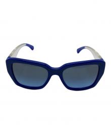 CHANEL（シャネル）の古着「サイドロゴウェリントンサングラス」｜ブルー×ブラック