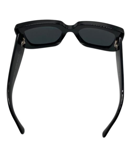 CHANEL（シャネル）CHANEL (シャネル) サイドツイードモチーフサングラス ブラック サイズ:53□22の古着・服飾アイテム