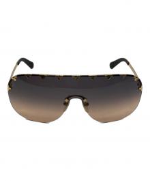 LOUIS VUITTON（ルイ ヴィトン）の古着「Purple Rain Sunglass/カットモノグラムゴーグルサングラス」｜ブラウン