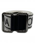 DOLCE & GABBANAドルチェ＆ガッバーナ）の古着「ロゴベルト」｜ブラック×ホワイト